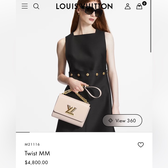 LV Portefeuille Twist Clutch in Pink Patent Leather Authentic Louis Vuitton - Picture 12 of 13